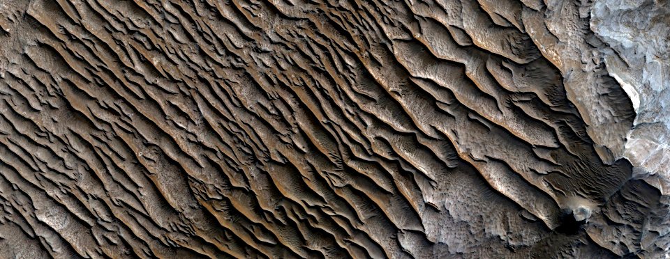 Mars - Sandstone in West Candor Chasma photo