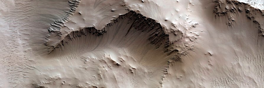 Mars - Slopes in Crater (Arabia Terra)