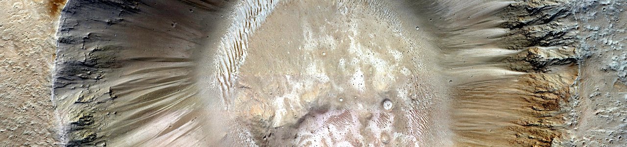 Mars - Well-Preserved Impact Crater near Maja Valles photo