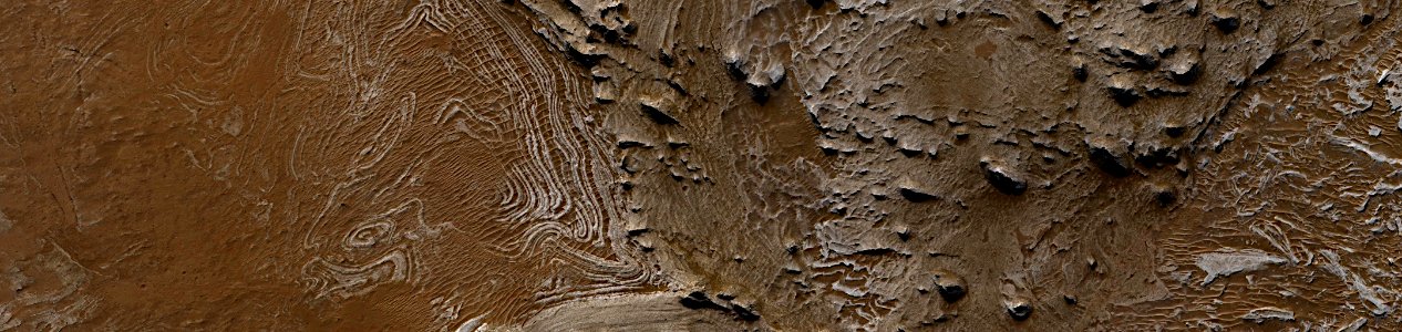 Mars - Faults and Folds in Western Candor Chasma photo