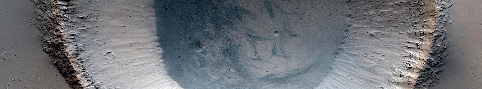 Mars - Crater Northwest of Pavonis Mons