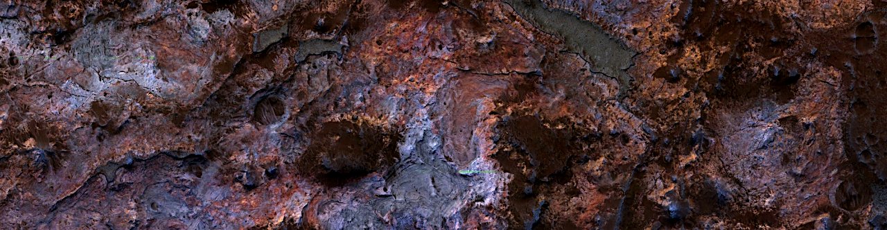 Mars - Jarosite-Rich Stratigraphy in Mawrth Vallis