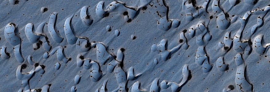 Mars - Spring Sandfall in North Polar Erg photo