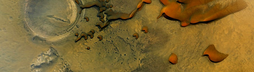 Mars - Dunes in Davies Crater photo