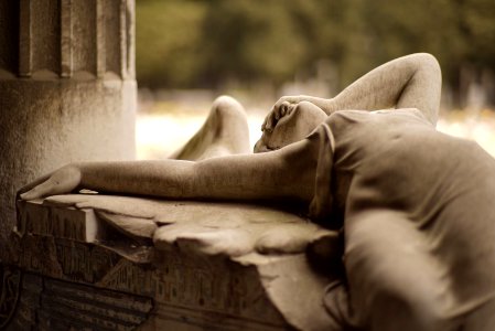 Staglieno-Genova monumental cemetery. Ribaudo tomb.