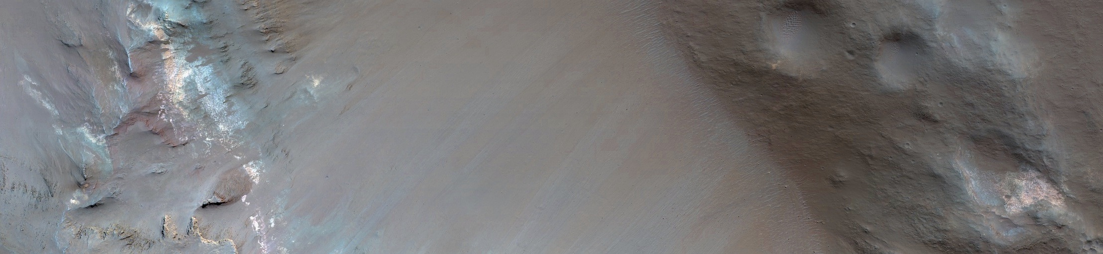 Mars - Crater with Steep Slopes