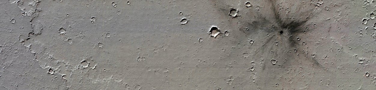 Mars - Recent Impact Site West of Ceraunius Fossae photo