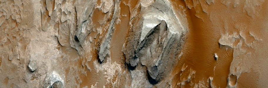 Mars - Crater Floor in Arabia Terra Region