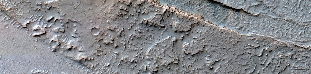 Mars - Lava Draped Ridge on Western Margin of Echus Chasma photo