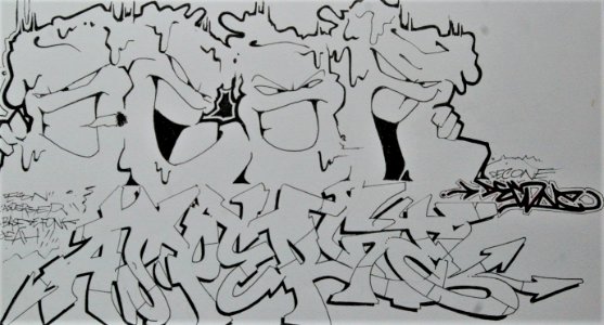 graffiti sketchbook by Decone ABF photo