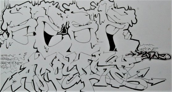 graffiti sketchbook by Decone ABF