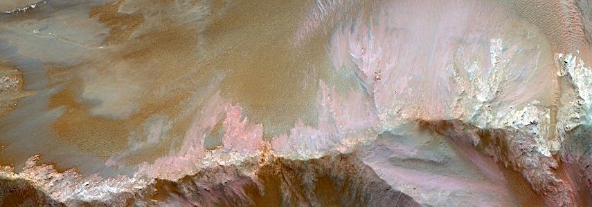 Mars - Slopes along Coprates Chasma Ridge