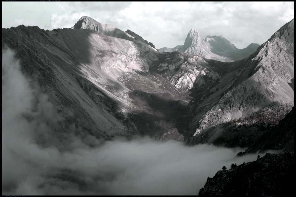 From Scaletta Mount, Maira valley.