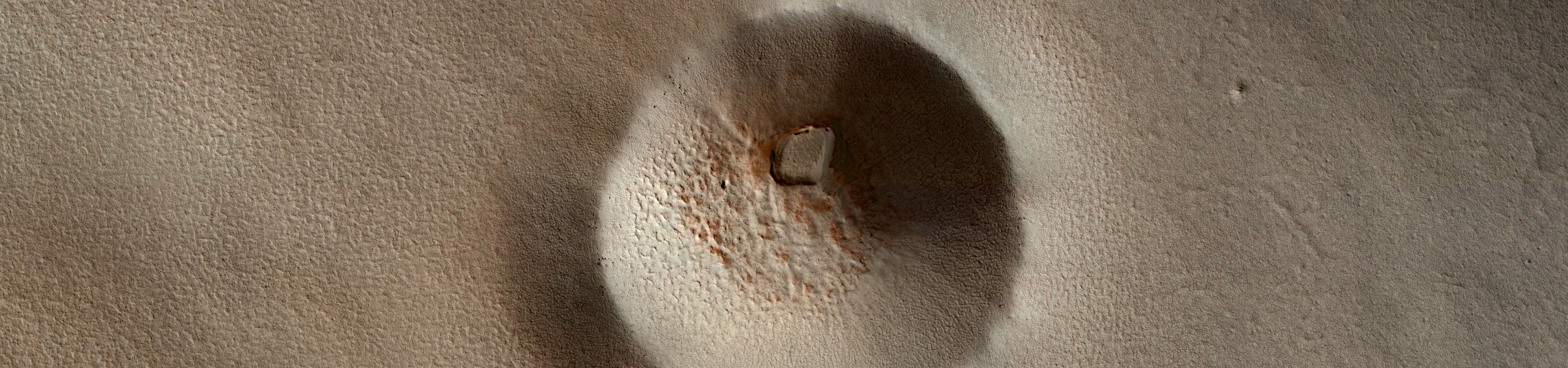 Mars - Crater with Spiders and Polygons