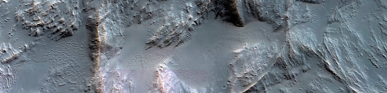 Mars - Valley and Other Landforms in Gigas Sulci Area photo