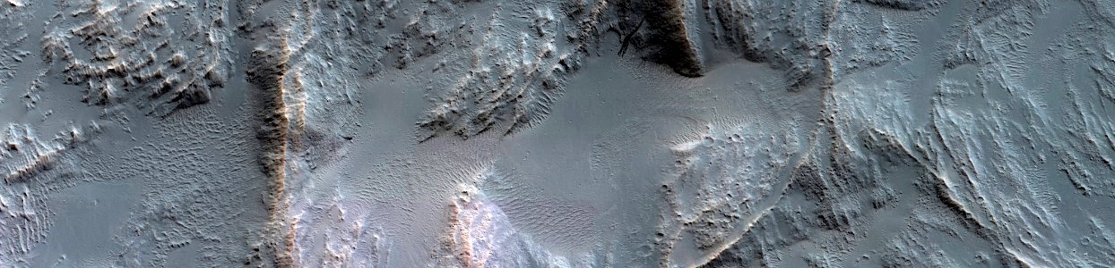 Mars - Valley and Other Landforms in Gigas Sulci Area