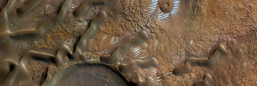 Mars - Sand Dune Changes in Hellespontus Region