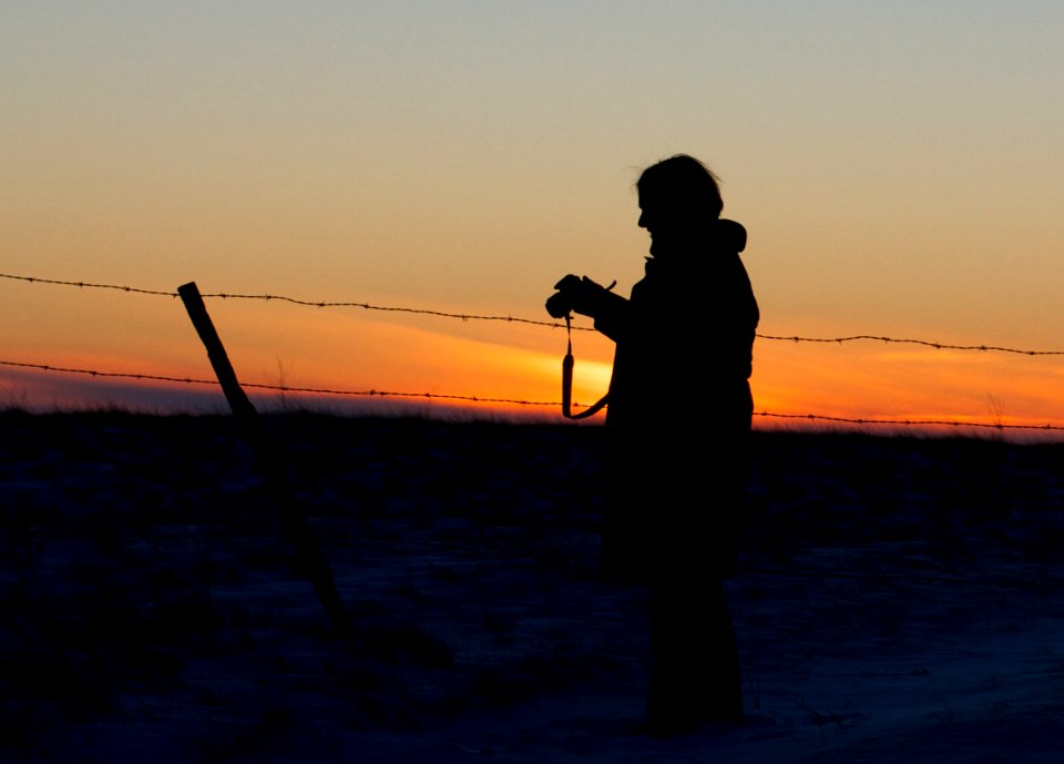 She Captures the Sunset