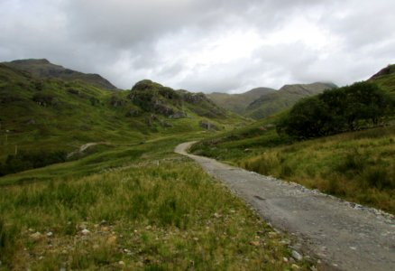Remote hill track photo