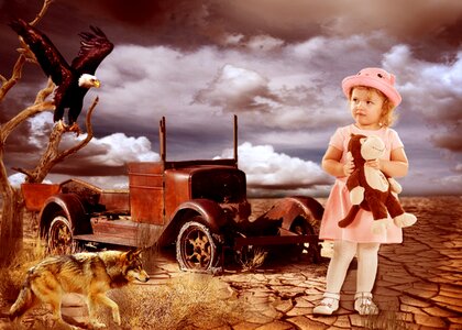 Baby girl dessert car