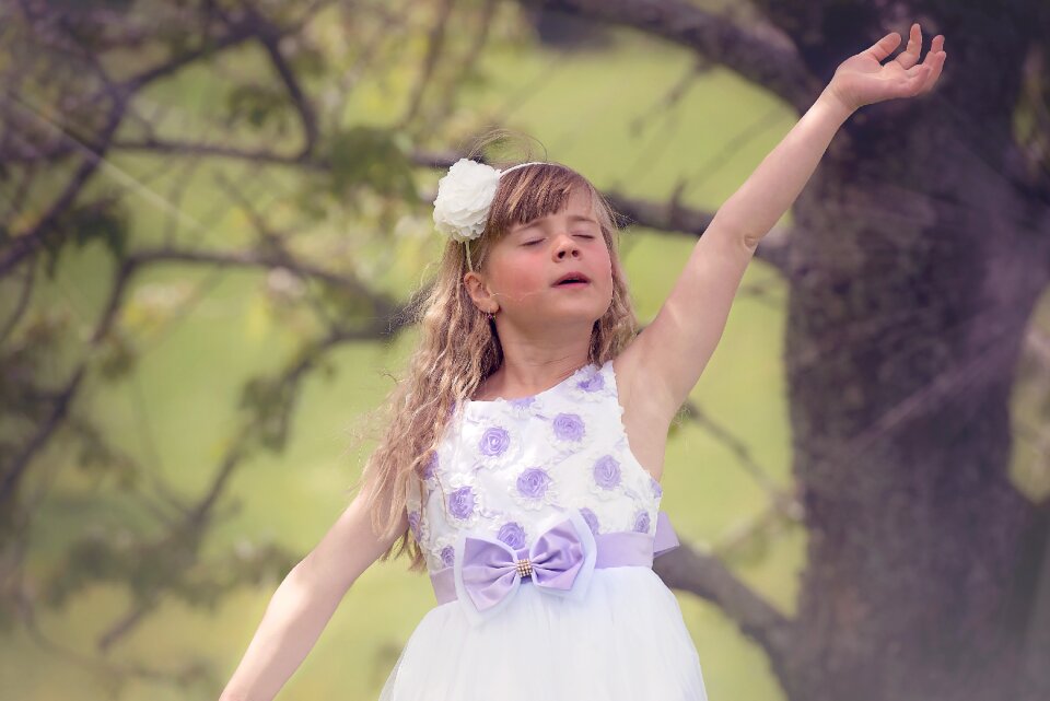 Girl dress face