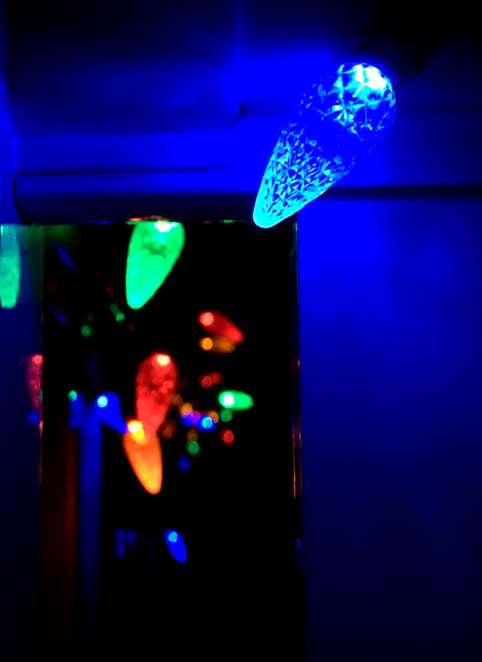 Porch Lights at Night