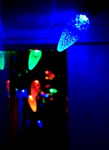 Porch Lights at Night