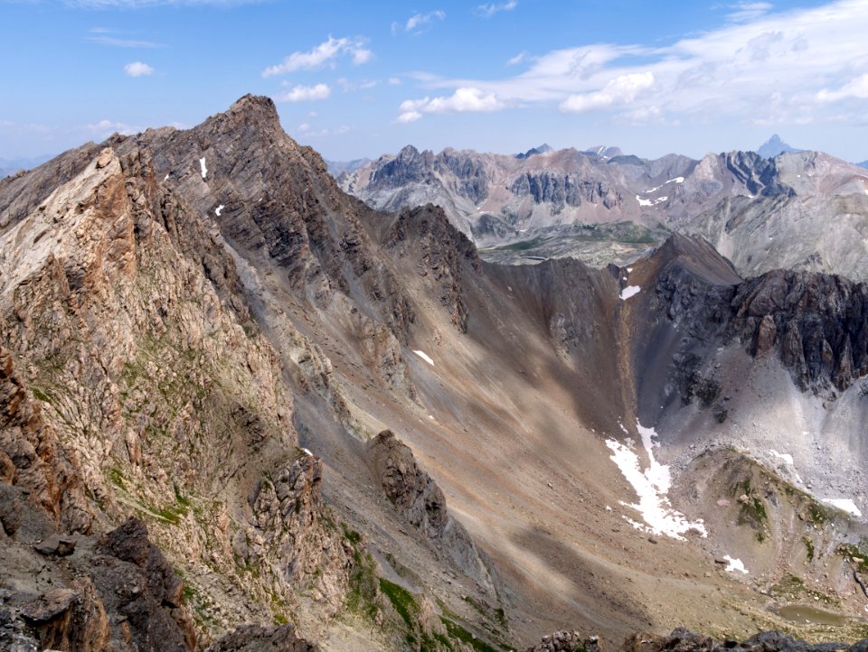From Tete de la Frema summit . Maira Valley 3150 mt. high.
