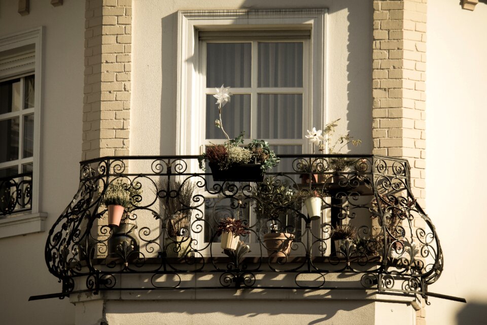 Blacksmithing flowers facade