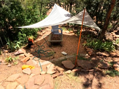 Testing Out the New Camping Canopy