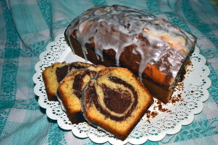 Chocolate vanilla glaze