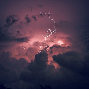 Purple clouds sky