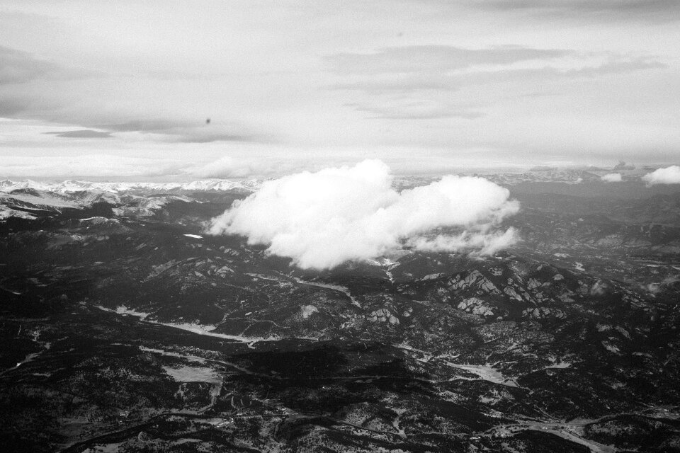 Sky cloud black and white