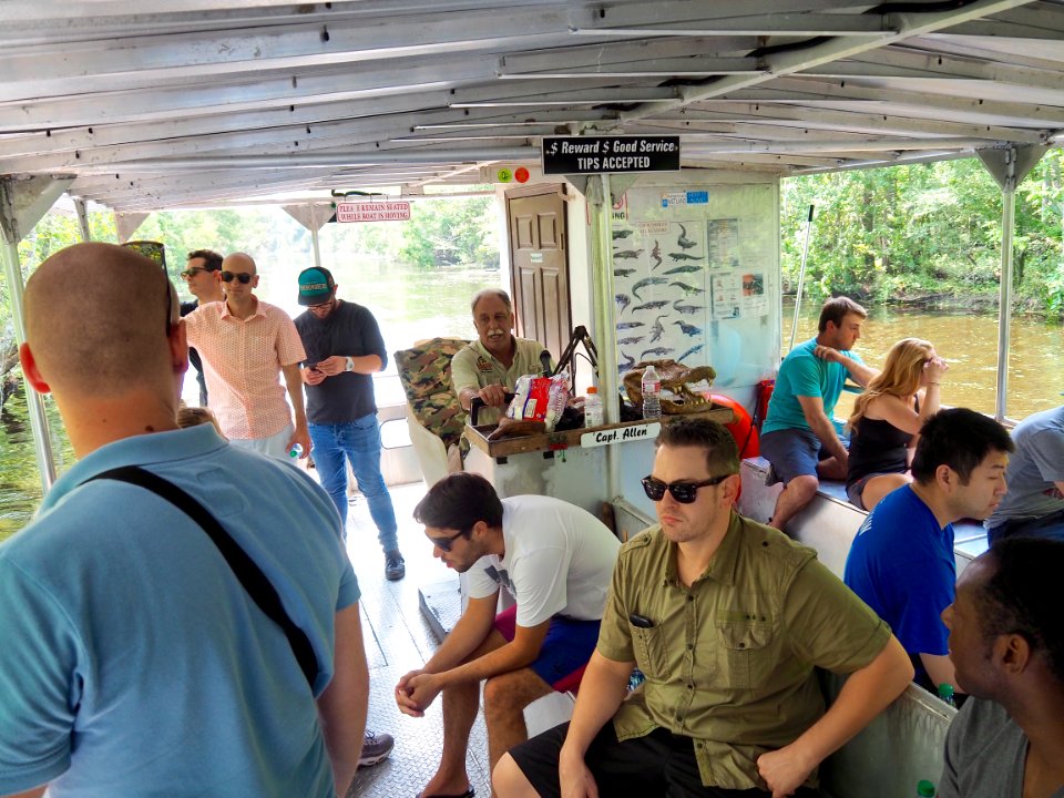 20180823 New Orleans, Alligator trail boat