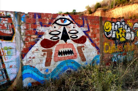 Art on abandoned wall