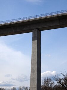 Road bridging bridge piers