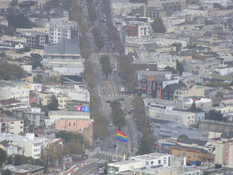 Market and Castro from Twin Peaks