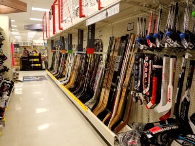 Hockey Aisle at Canadian Tire (Canadiana at its finest)