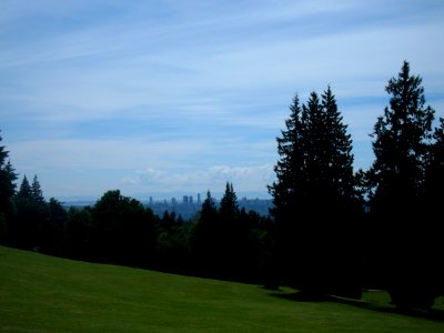 Burnaby Mountain Park (Vancouver in the distance)