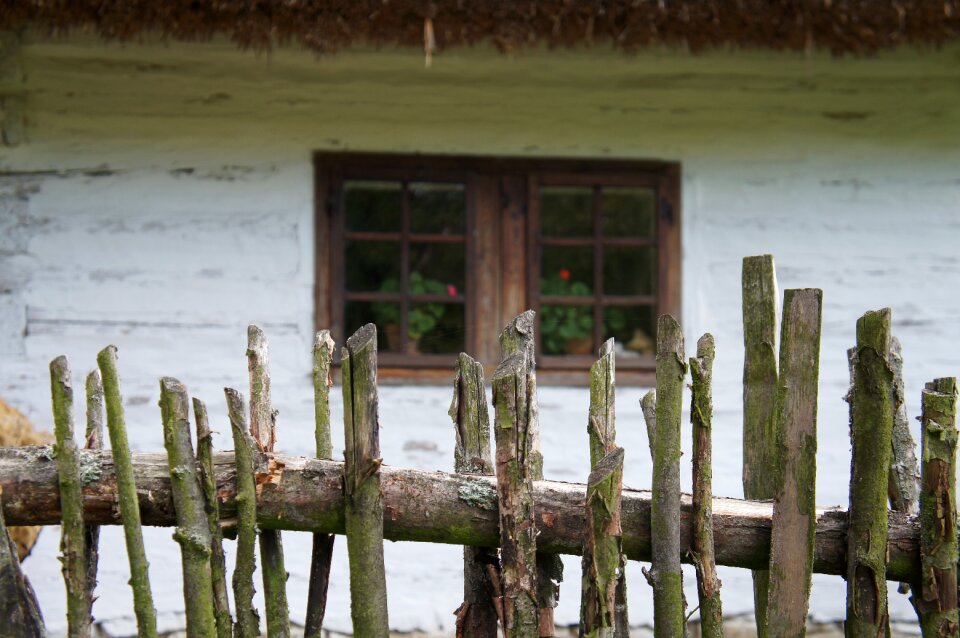Village window the countryside
