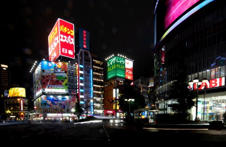 2019 Tokyo Nighttime Neon Pedestrians and Traffic (23) photo