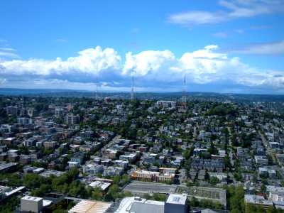 Queen Anne Hill from the Space Needle
