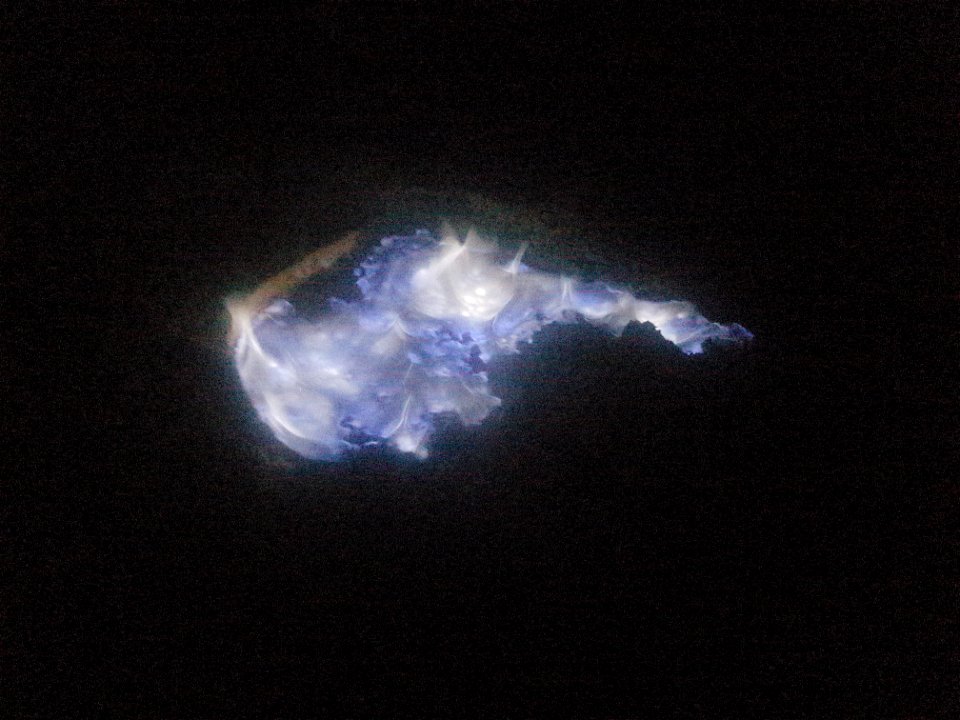 Blaue Schwefel-Flammen