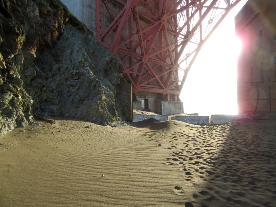 Under the Golden Gate Bridge