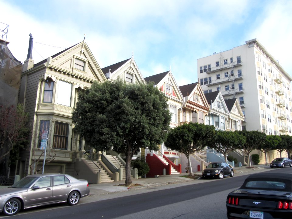 Alamo Square Painted Ladies and the 700 Steiner Apartments