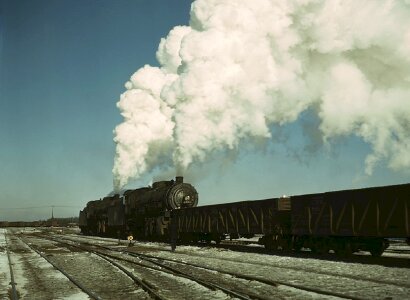 Train steam engine photo