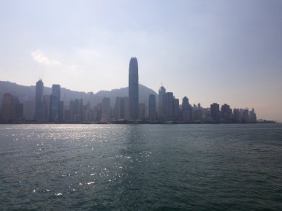Blick auf Hong Kong: West