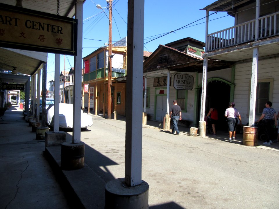 Storefronts in Locke (town settled by Chinese immigrants)