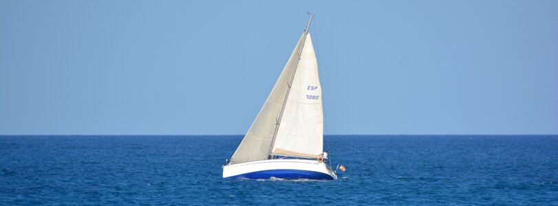 Ocean blue landscape