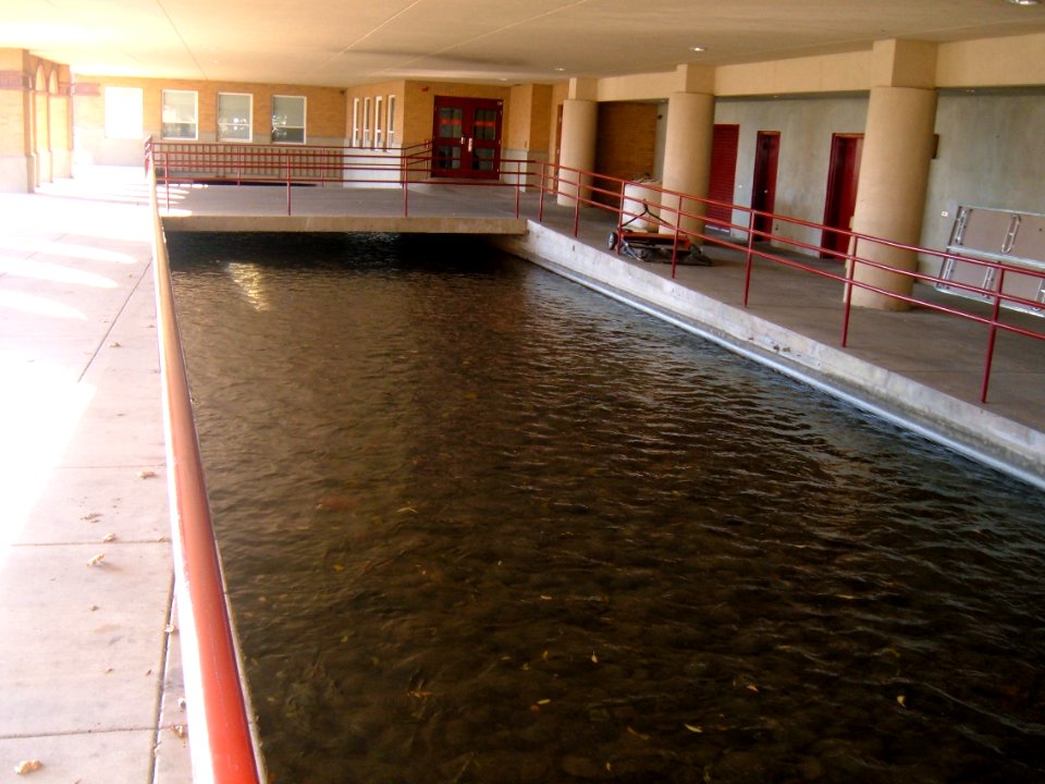 Little Logan River Flowing Under Logan High School